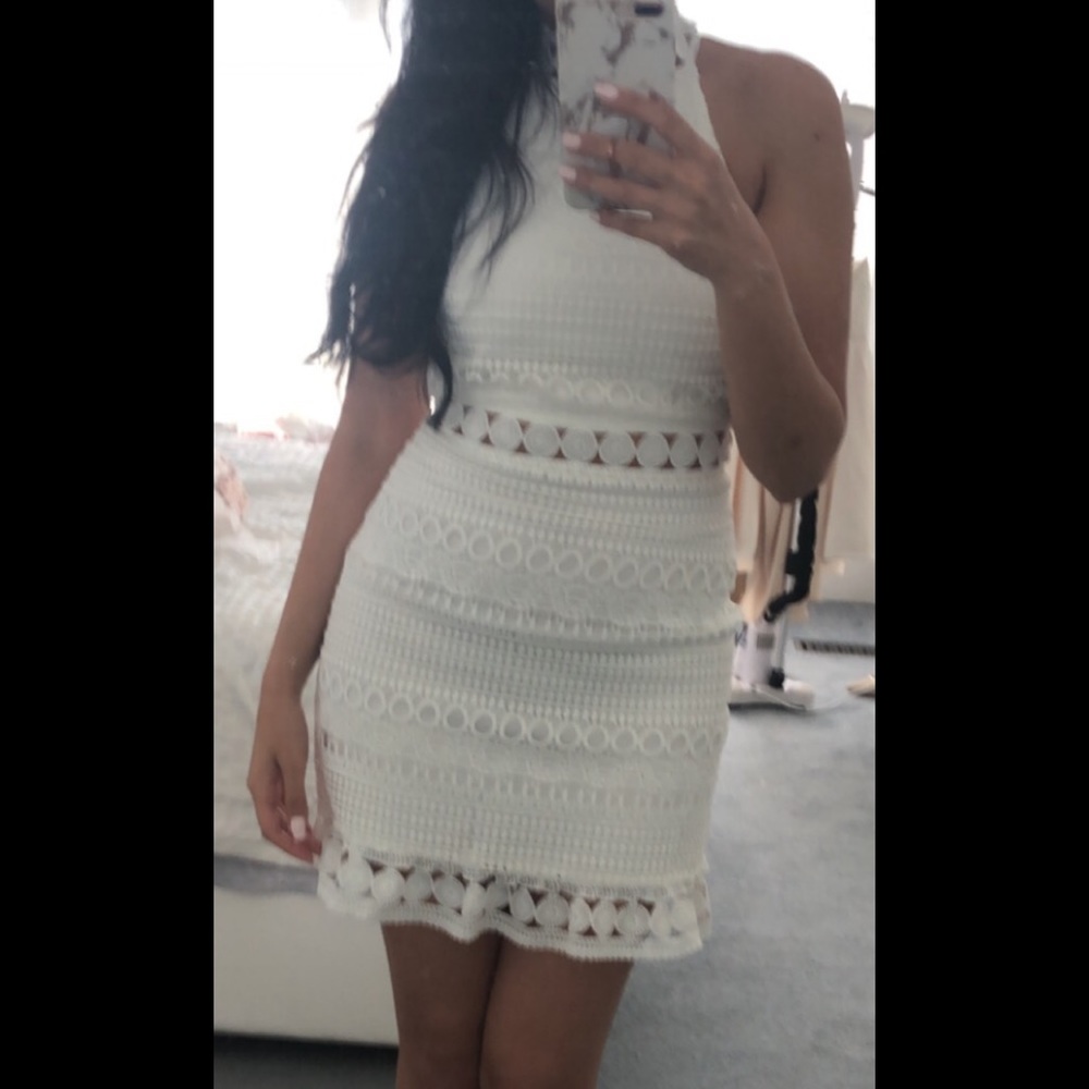 Originally from JAUS an all white lace dress!